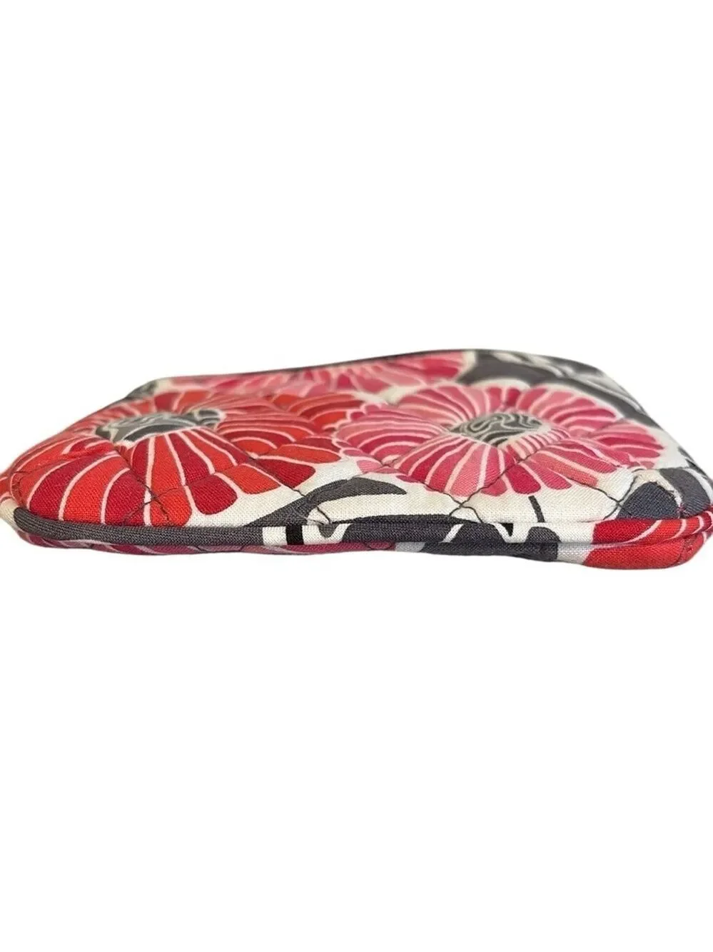 Vera Bradley Coin Purse Cherry Blossom Print Zip Pouch Quilted Fabric Pink Multi